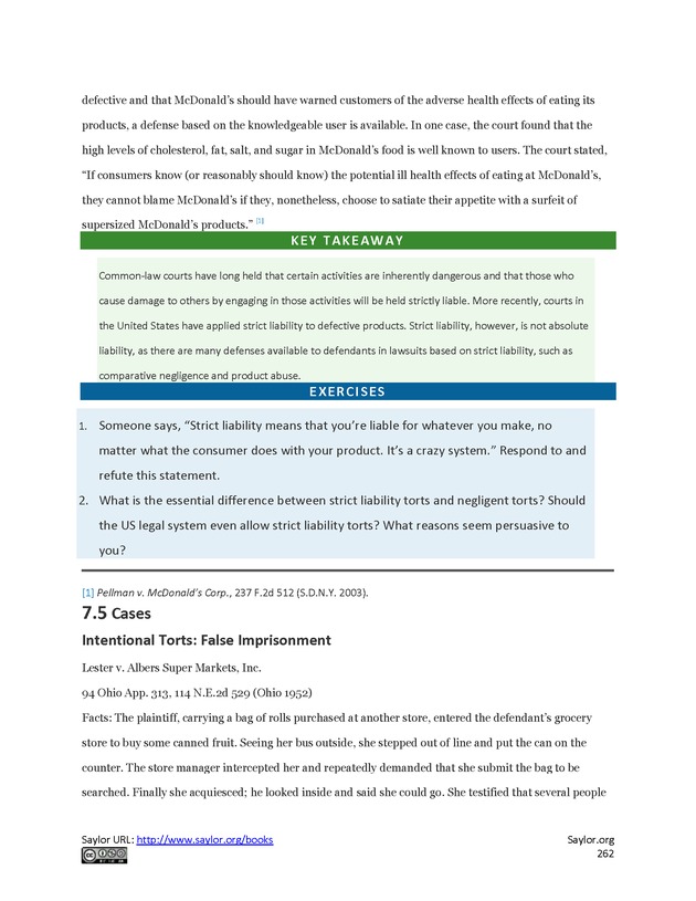 Business Law and the Legal Environment - Page 262